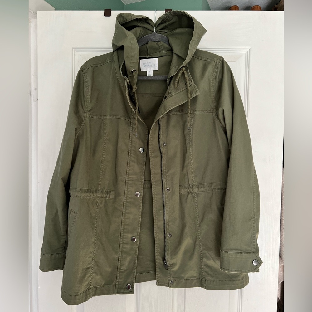EUC Market & Spruce Green Utility Jacket - Womens Medium